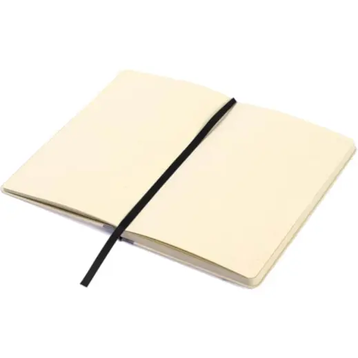 Buren Eco-Neutral Sugarcane Paper A5 Notebook Black Open